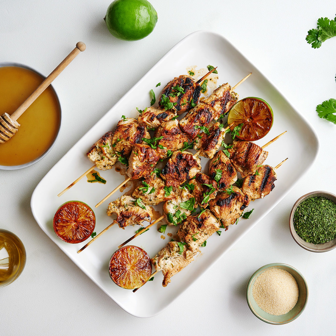 Grilled Honey Lime Chicken Skewers | Pacific Spice Company