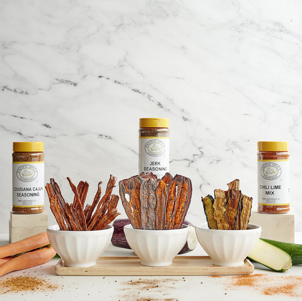 vegetable jerky with spices