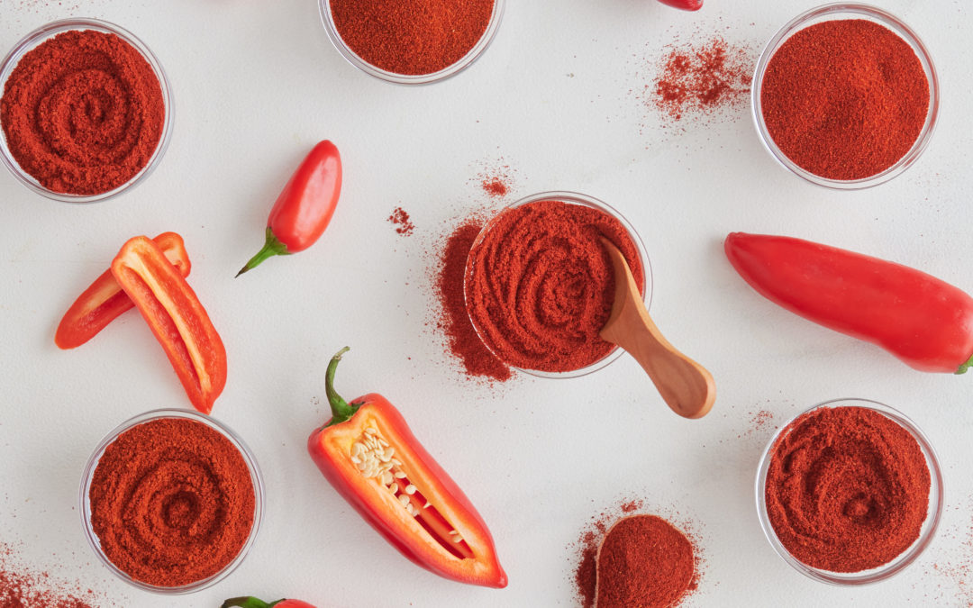 paprika spice and peppers