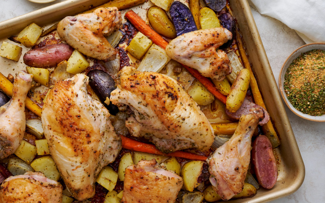 Herb Spiced Roasted Chicken and Vegetables