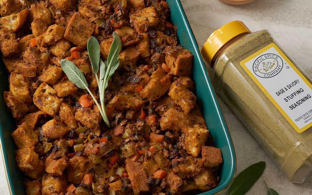 recipe for vegetarian stuffing with Pacific Spice Company